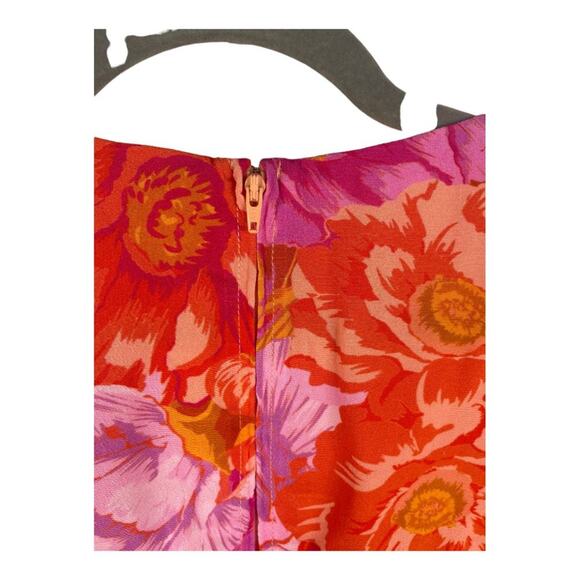 Lovers and Friends Morgan Maxi Dress Blouson Sleeves Chai Floral Print Size XS - Picture 15 of 16